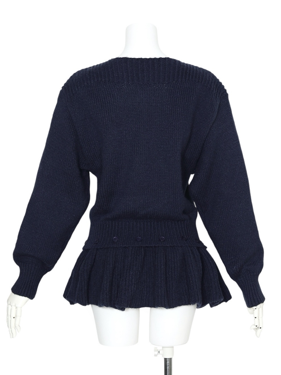 2WAYミッシェルフリルニットNAVY スタイリングイメージ4