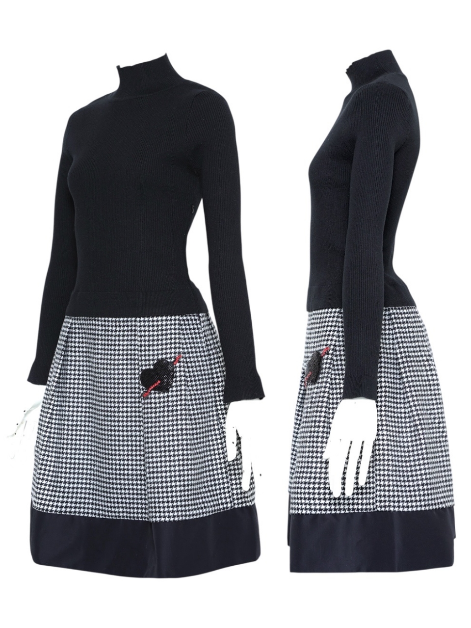 ハートビジュー千鳥切替ワンピース スタイリングイメージ2