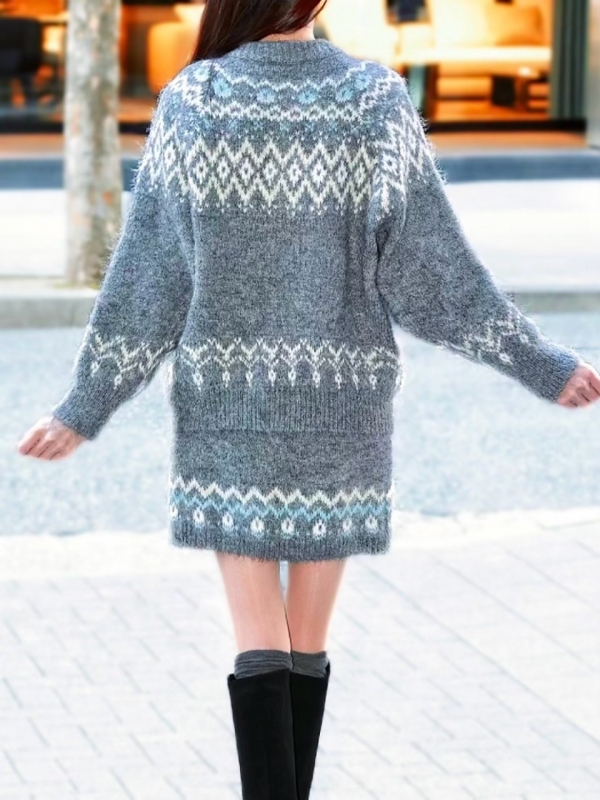 ノルディックウールニットセットアップGRAY 商品イメージ4