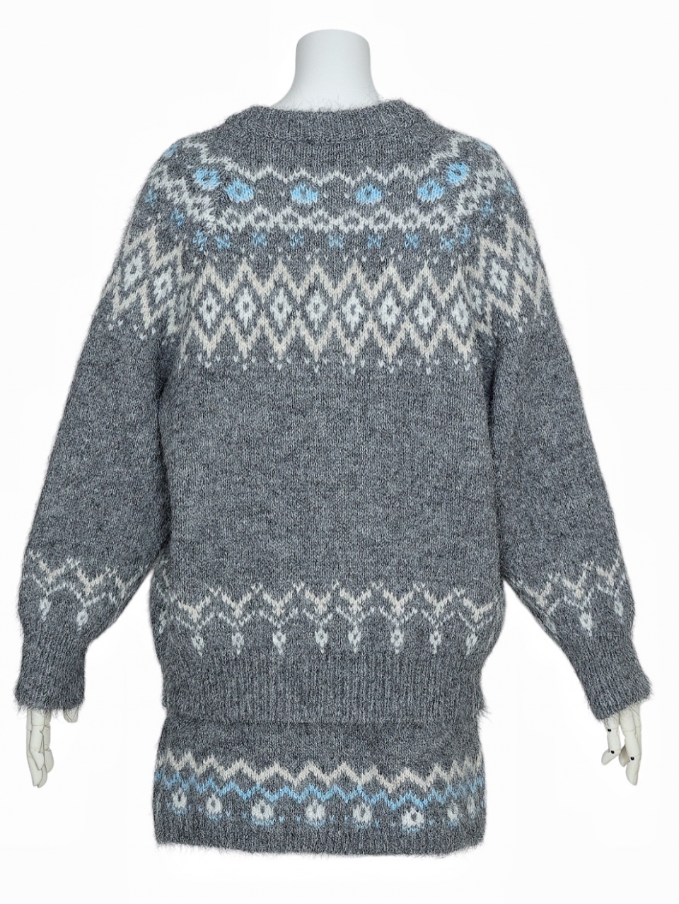 ノルディックウールニットセットアップGRAY スタイリングイメージ3