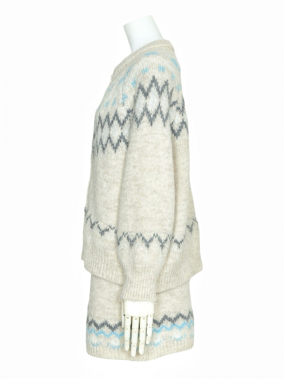 ノルディックウールニットセットアップIVORY スタイリングイメージ2