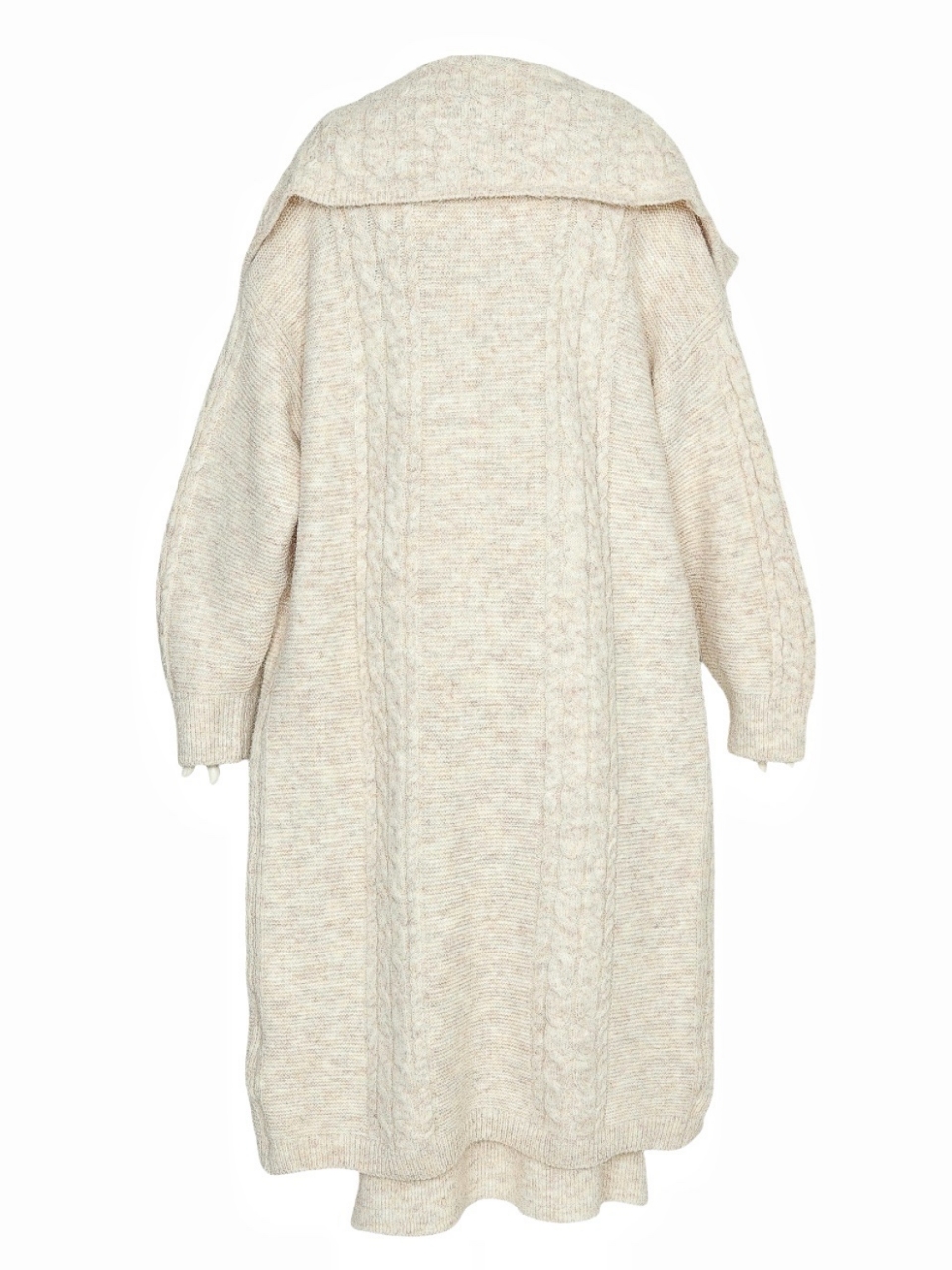 MiaウールケーブルロングセットアップIVORY スタイリングイメージ4