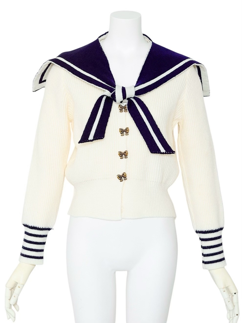 3WAYセーラーニットWHITE スタイリングイメージ1