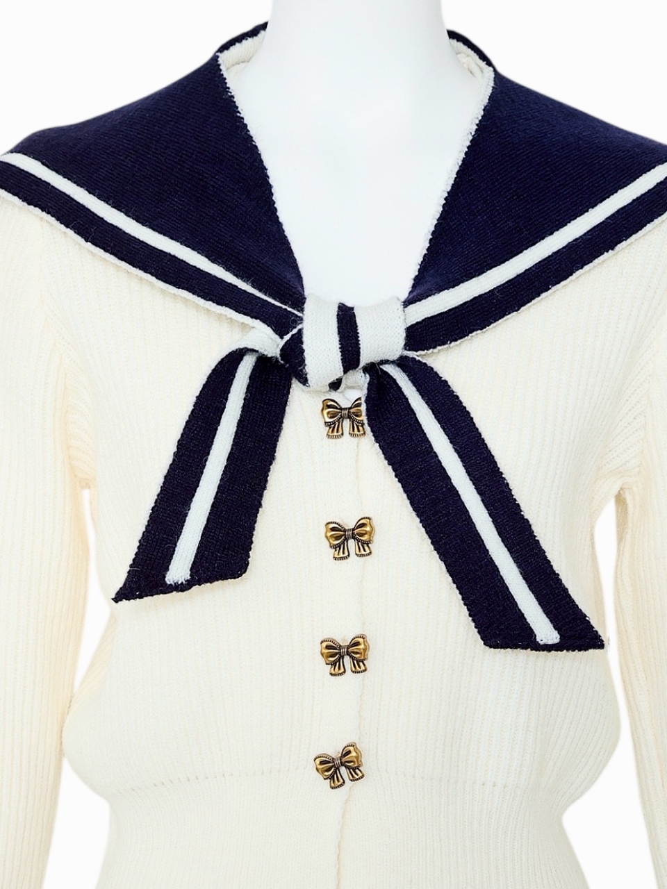 3WAYセーラーニットWHITE スタイリングイメージ6