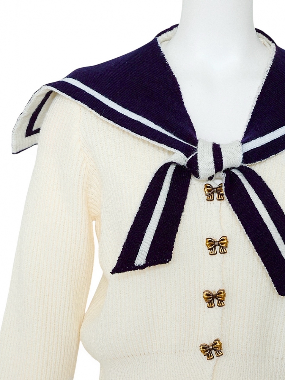 3WAYセーラーニットWHITE スタイリングイメージ7