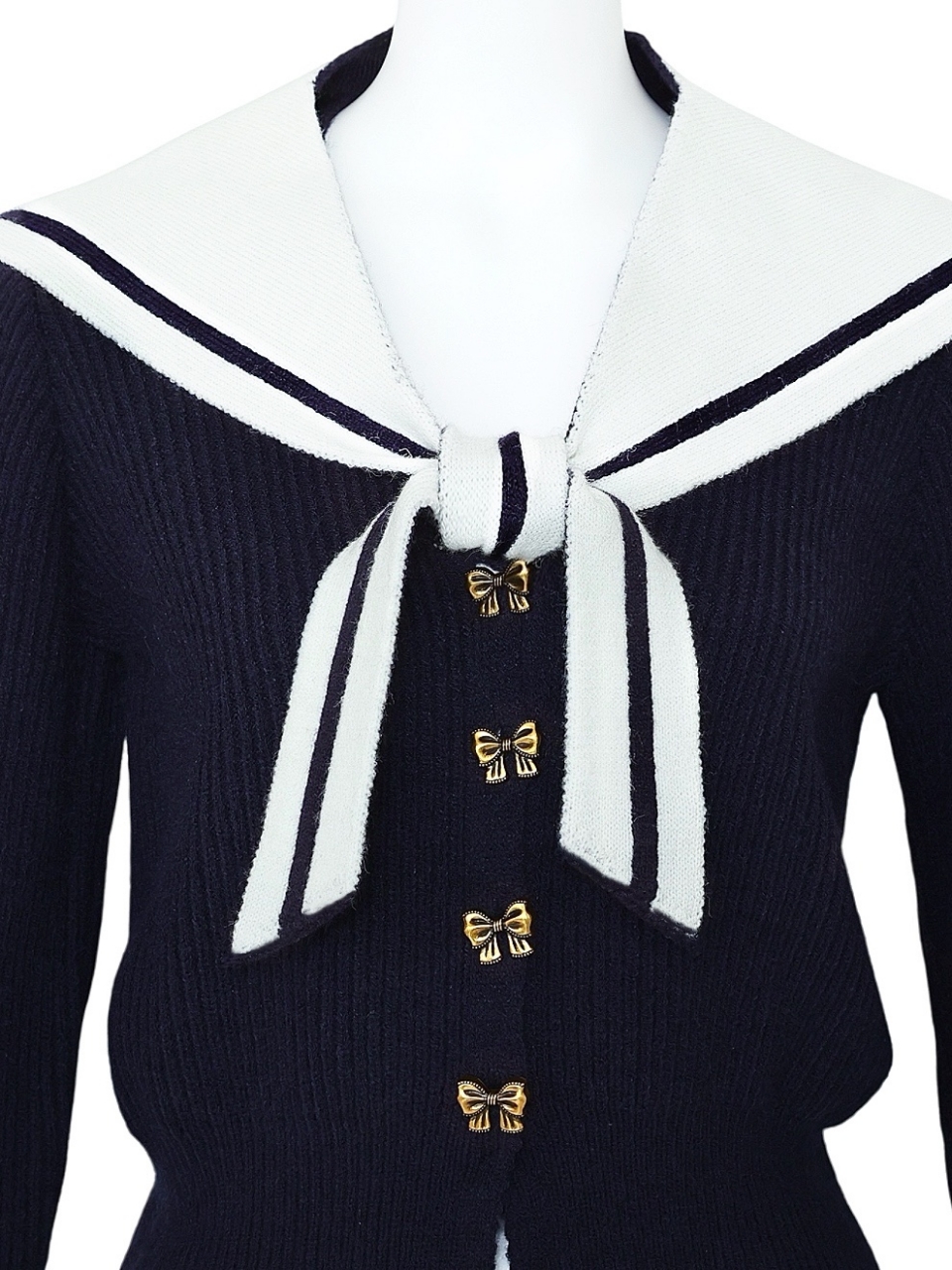 3WAYセーラーニットNAVY スタイリングイメージ6