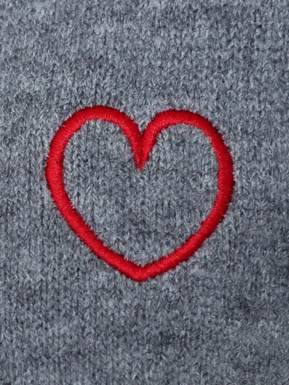 襟付ハートカーディガンGRAY スタイリングイメージ6