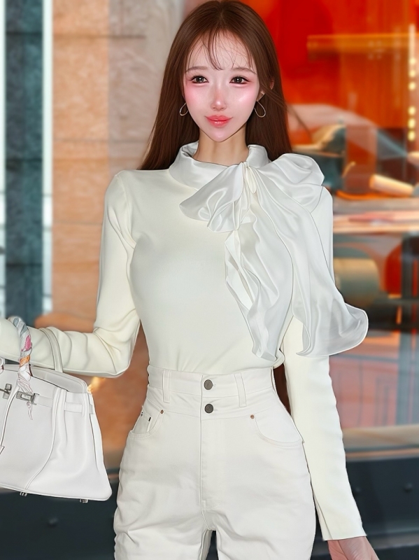 オーガンジーリボンニットIVORY 商品イメージ1