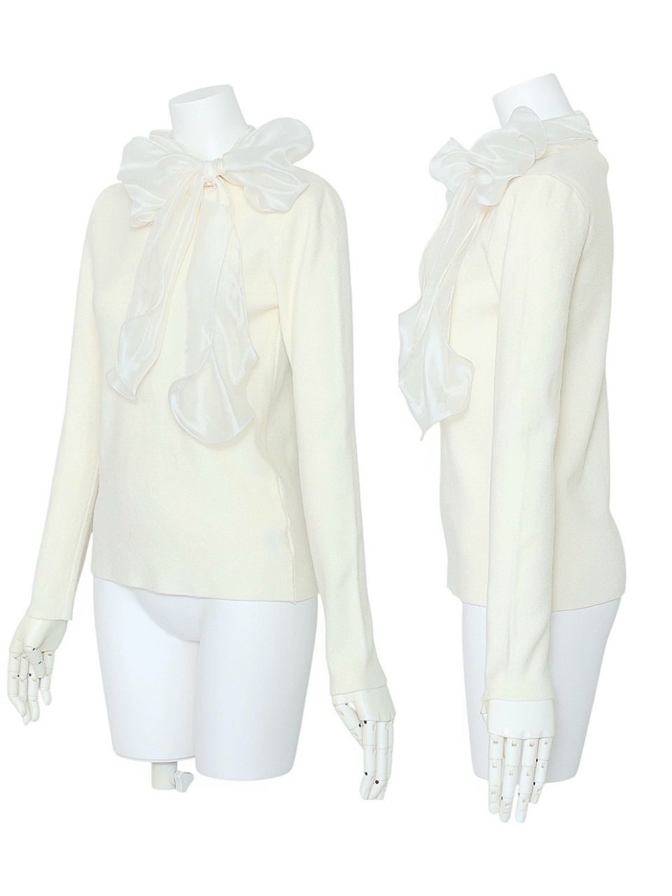 オーガンジーリボンニットIVORY スタイリングイメージ2