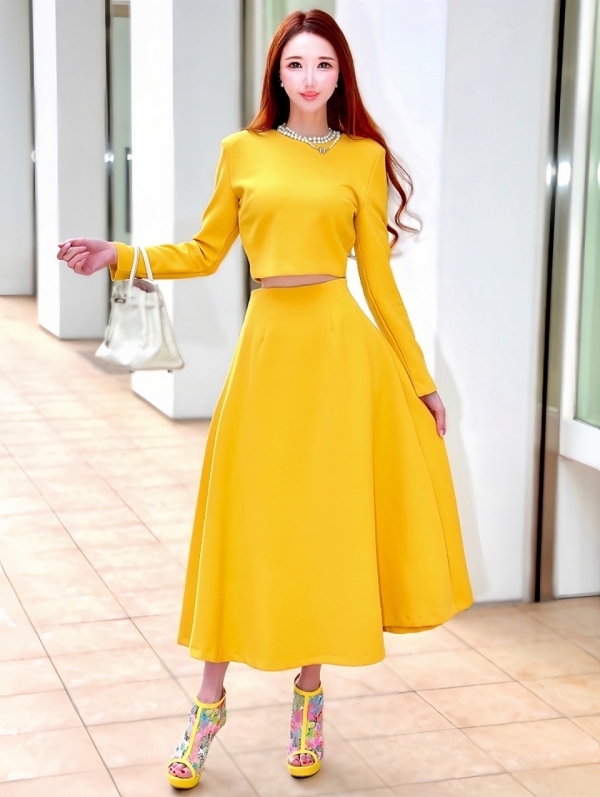 LUXEセリーヌセットアップMUSTARD | miimi online store