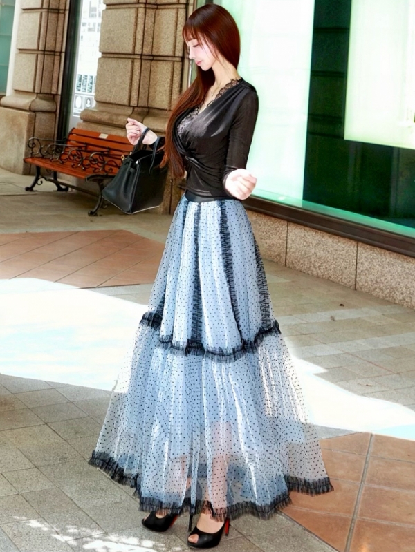 LUXE美ラインクロストップスBLACK 商品イメージ6
