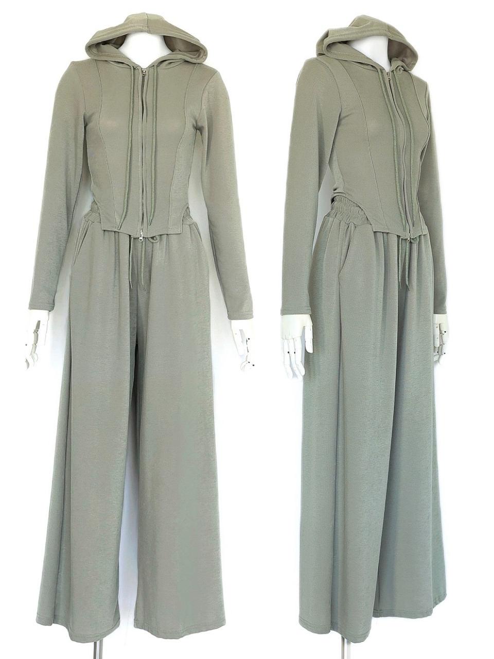 セクシーカーヴィースウェットKHAKI スタイリングイメージ1