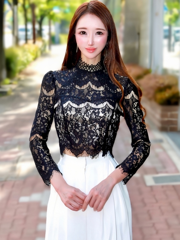 Sofia総レースブラウスBLACK