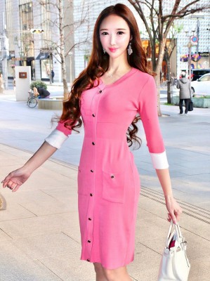 PINKマリンサマーニットワンピース