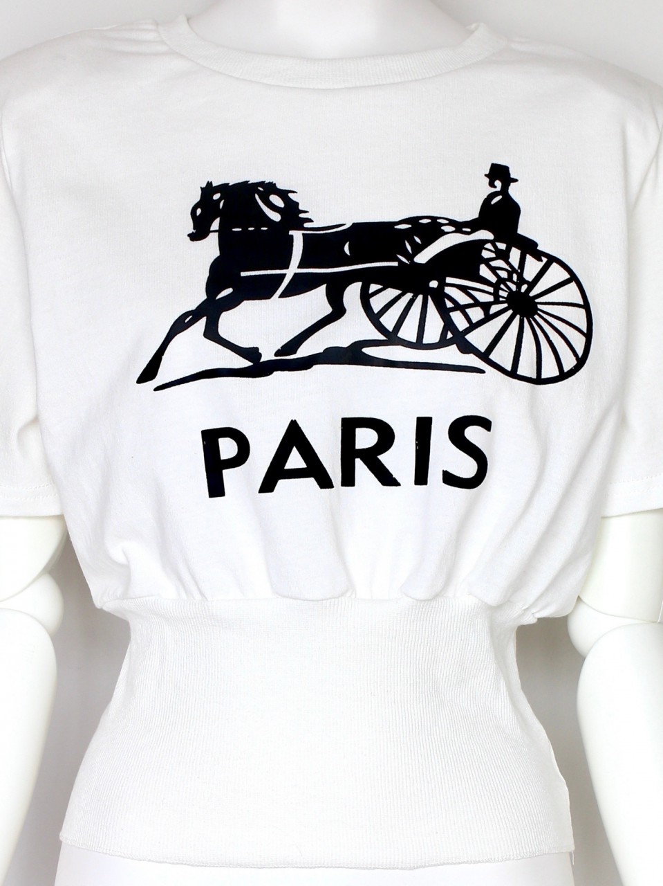 PARISお馬さんTシャツWHITE スタイリングイメージ5
