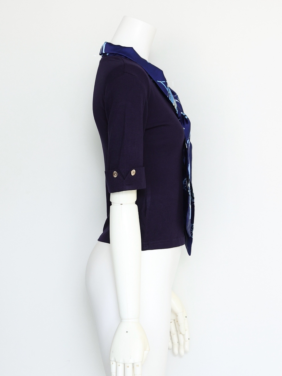 スカーフカットソーNAVY スタイリングイメージ3