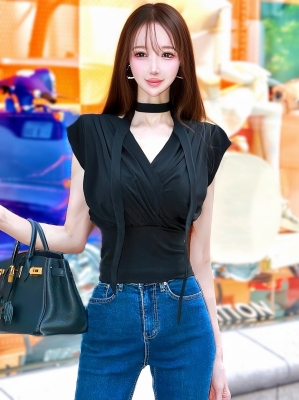 リッチドレープカットソーBLACK