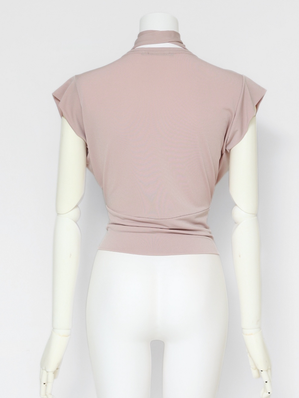 リッチドレープカットソーPINKBEIGE スタイリングイメージ4