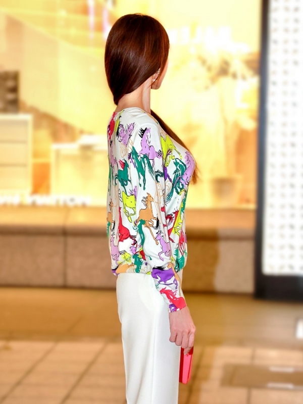 カラフルお馬さんニットWHITE 商品イメージ3