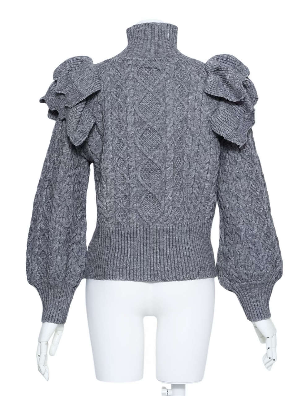 ロイヤルラッフルアランニット スタイリングイメージ4