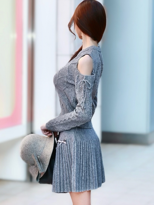 リボンカットケーブルWOOLニットGRAY 商品イメージ3