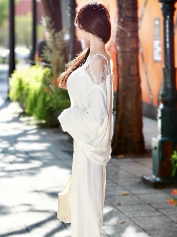 ☆再販予約 4日9時締切☆フローラルレースオーバーニットWHITE 商品イメージ3