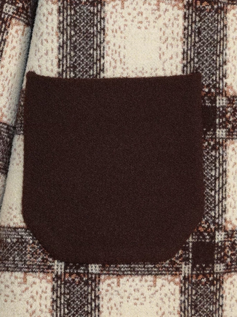 ビッグカラーリボンチェックブルゾンBROWN スタイリングイメージ8