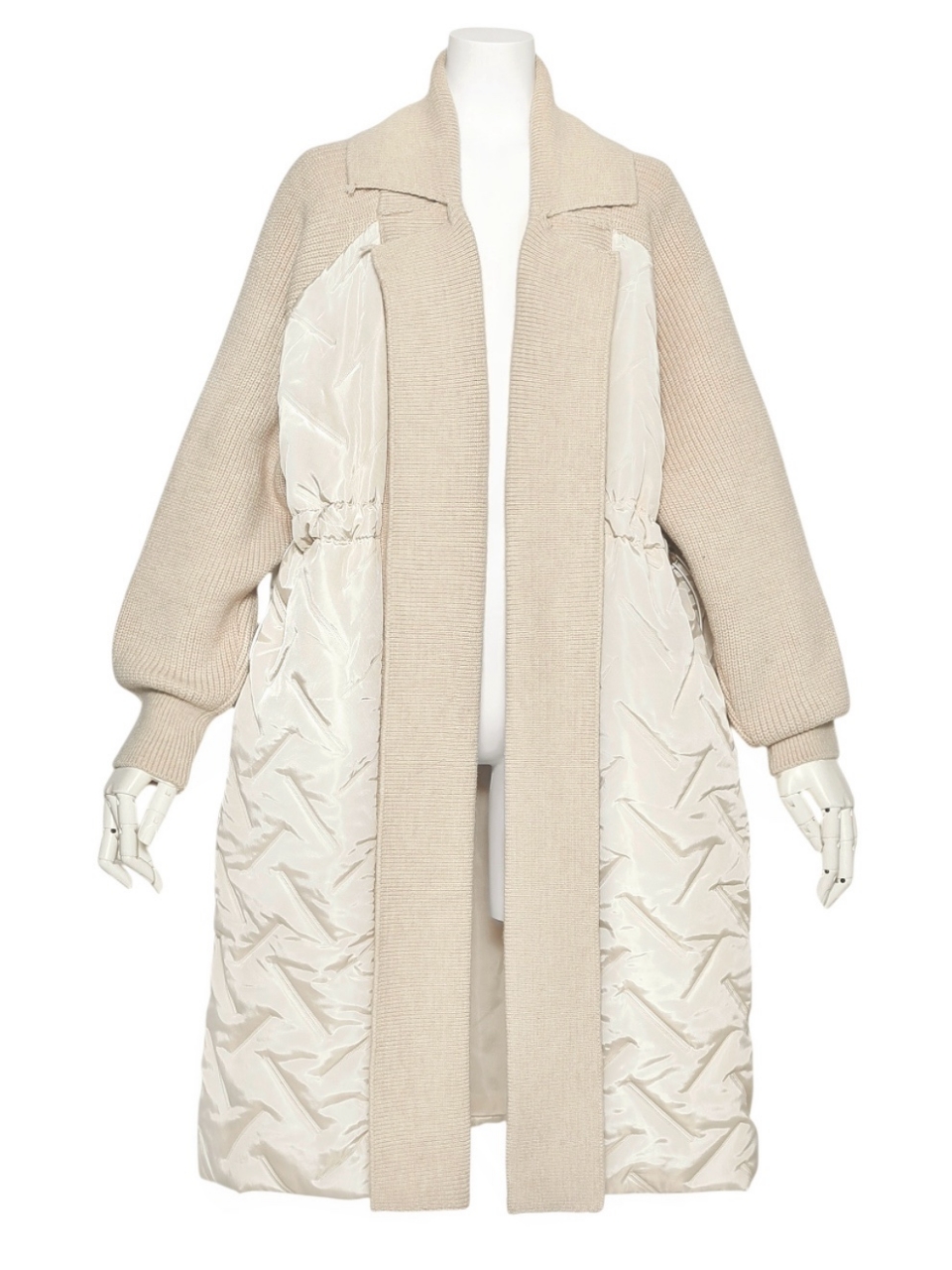 キルティングダウンニットコートCREAM スタイリングイメージ1