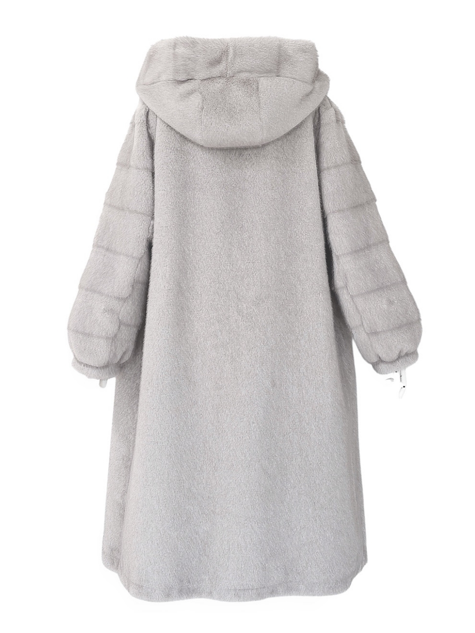 Grayフェイクミンクムートンコート スタイリングイメージ3