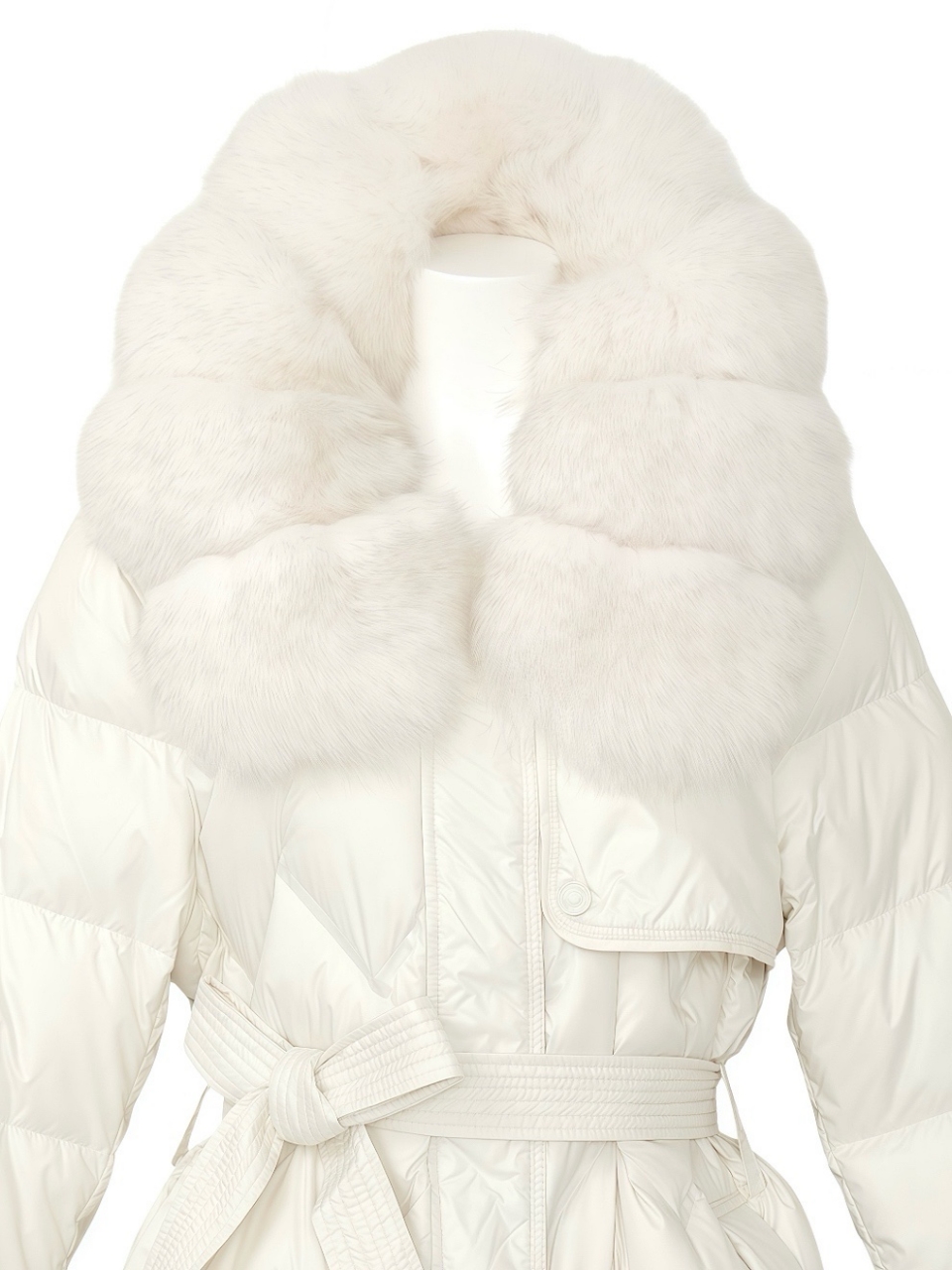 ☆再販予約31日23時迄☆Real Fox For フローラグースダウンロングコートIVORY スタイリングイメージ4