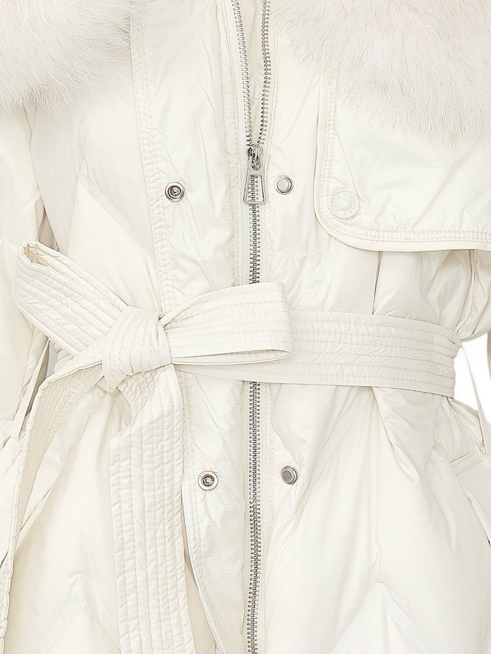 ☆再販予約31日23時迄☆Real Fox For フローラグースダウンロングコートIVORY スタイリングイメージ7