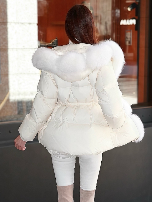 Real Fox For ボンボングースダウンロングコートIVORY 商品イメージ5